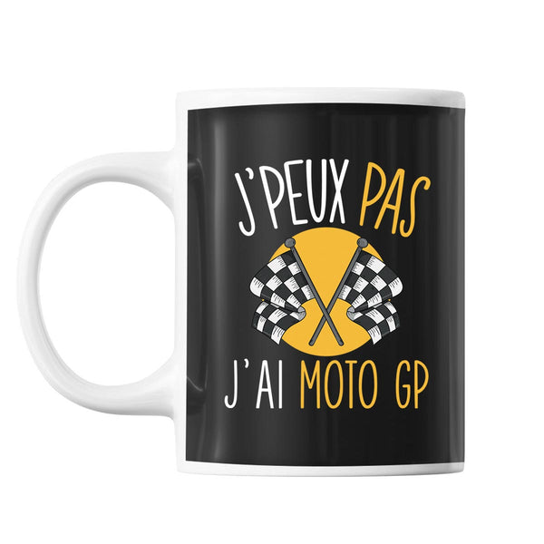 Mug Moto gp j'peux pas Noir - Planetee