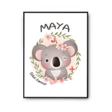 Affiche Maya Bébé d'amour Koala - Planetee