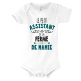 Body bébé Le Petit Assistant de la Ferme de Mamie - Planetee