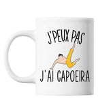 Mug Capoeira j'peux pas Blanc - Planetee