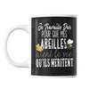 Mug Abeilles travaille dur  pour Apiculteur et apicultrice - Planetee