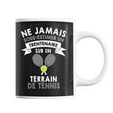 Mug Homme tennis trentenaire - Planetee