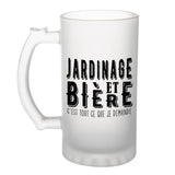 Chope de bière Jardinage et bière - Planetee