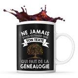 Mug personnalisable généalogie boxe Prénom Femme Métier Age pour Généalogiste - Planetee