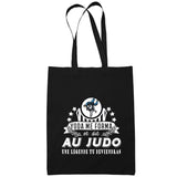 Sac Tote Bag Judo Légende tu deviendras Noir - Planetee