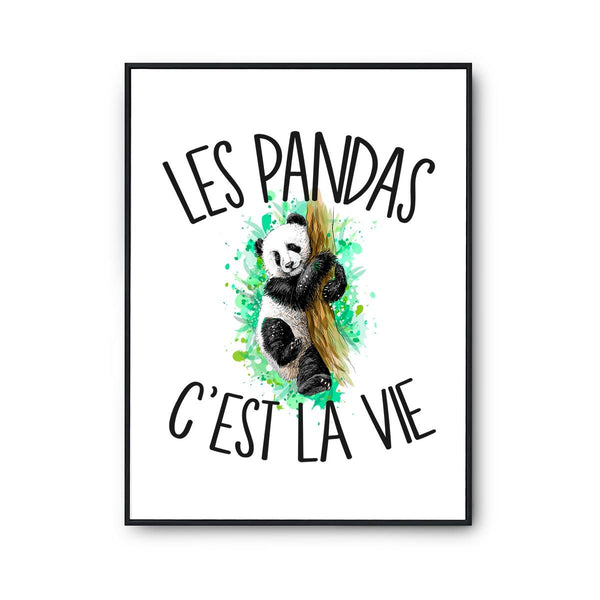 Affiche Panda c'est la vie - Planetee