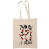 Sac Tote Bag J'peux pas Tricking beige - Planetee