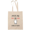 Sac Tote Bag J'peux pas Course d'obstacles beige - Planetee