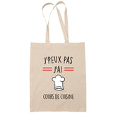 Sac Tote Bag J'peux pas Course d'obstacles beige - Planetee