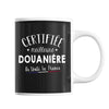 Mug Femme Douanière Meilleure de France | Tasse Noire métier - Planetee