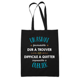 Tote Bag Formidable Asmat Cadeau Travail Noir - Planetee