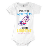 Body bébé Super Héros / Licorne - Planetee