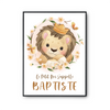 Affiche Baptiste bébé Lion Roi - Planetee