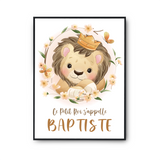 Affiche Baptiste bébé Lion Roi - Planetee