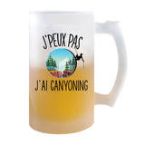 Chope de bière Canyoning j'peux pas - Planetee