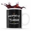 Mug Propriété de Clarisse - Planetee