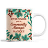 Tasse Noël Community Manager homme Beige - Planetee