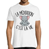 T-shirt homme méditation éléphant c'est la vie - Planetee