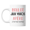 Mug Jeux Vidéo C'est ma Routine Blanc - Planetee