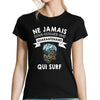 T-shirt femme surf quarantenaire - Planetee