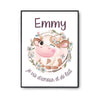 Affiche Emmy Amour et Biberon de Lait Vache - Planetee