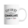 Mug Femme Commerçante Meilleure de France | Tasse Blanc métier - Planetee