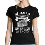 T-shirt femme photo sexagénaire - Planetee