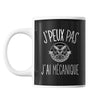 Mug Méca mécanique j'peux pas Noir - Planetee