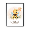 Affiche Charles bébé d'amour abeille - Planetee