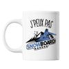 Mug Snowboard j'peux pas Blanc - Planetee
