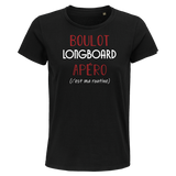 T-shirt femme Longboard C'est ma Routine - Planetee