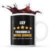 Mug Lily à votre service pour des conneries - Planetee