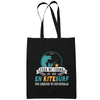 Sac Tote Bag Kitesurf Légende tu deviendras Noir - Planetee