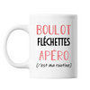 Mug Fléchettes C'est ma Routine Blanc - Planetee