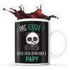 Mug noir Pas Touche Panda Papy - Planetee