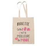 Tote Bag Annette Meilleure Maman - Planetee