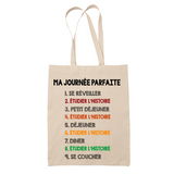 Tote Bag Histoire Journée Parfaite - Planetee