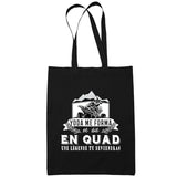 Sac Tote Bag Quad Légende tu deviendras Noir - Planetee