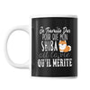Mug Shiba Je travaille dur - Planetee