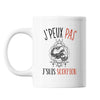 Mug Signe scorpion j'peux pas Blanc - Planetee