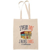 Sac Tote Bag J'peux pas Restauration de livres beige - Planetee