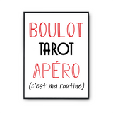 Affiche Tarot C'est ma Routine - Planetee