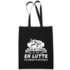 Sac Tote Bag Lutte Légende tu deviendras Noir - Planetee