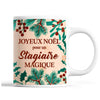 Tasse Noël Stagiaire homme Beige - Planetee