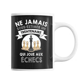 Mug Homme échecs trentenaire - Planetee