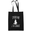 Sac Tote Bag Canoë Je peux pas Noir - Planetee