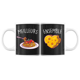 Mug Couples couple Meilleur ensemble | pâte fromage | Tasses Duo Amour - Planetee