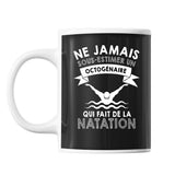 Mug Natation Octogénaire Homme 80 ans - Planetee