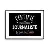 Affiche Journaliste Homme Meilleur de France Métier - Planetee