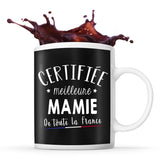 Mug noir Certifiée Mamie - Planetee